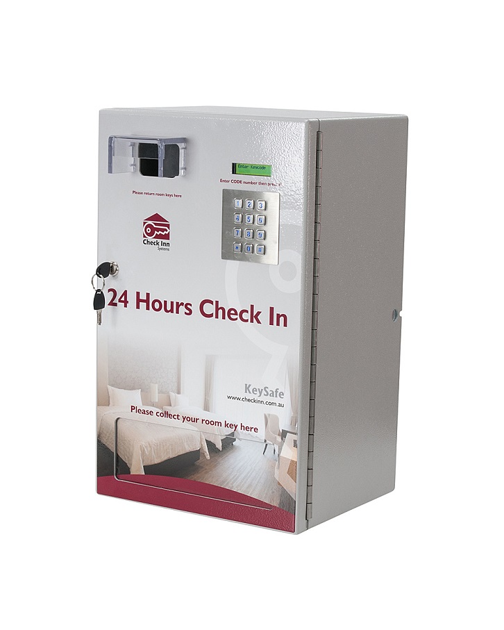 24 hour check in Keysafe 32R Key Dispenser for 32 Keys with Built In Key Return